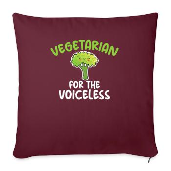 Vegetable Lover Vegetarian Gifts - Sofa pillowcase 17,3'' x 17,3'' (45 x 45 cm) - burgundy - Front
