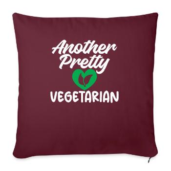 Vegetable Lover Vegetarian Gifts - Sofa pillowcase 17,3'' x 17,3'' (45 x 45 cm) - burgundy - Front