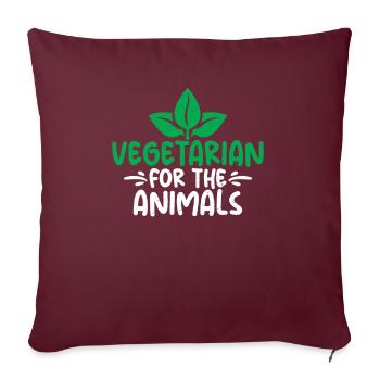 Vegetable Lover Vegetarian Gifts - Sofa pillowcase 17,3'' x 17,3'' (45 x 45 cm) - burgundy - Front