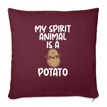 Vegetable Lover Vegetarian Gifts - Sofa pillowcase 17,3'' x 17,3'' (45 x 45 cm) - burgundy - Front