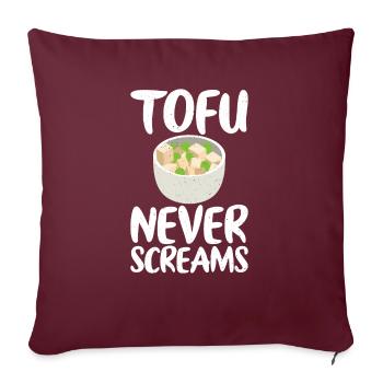 Vegetable Lover Vegetarian Gifts - Sofa pillowcase 17,3'' x 17,3'' (45 x 45 cm) - burgundy - Front