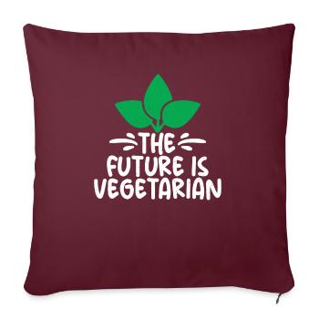 Vegetable Lover Vegetarian Gifts - Sofa pillowcase 17,3'' x 17,3'' (45 x 45 cm) - burgundy - Front