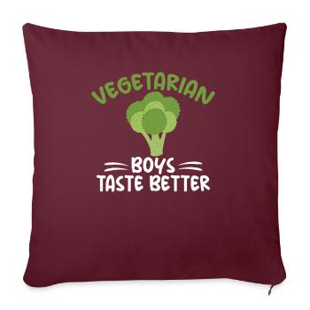 Vegetable Lover Vegetarian Gifts - Sofa pillowcase 17,3'' x 17,3'' (45 x 45 cm) - burgundy - Front