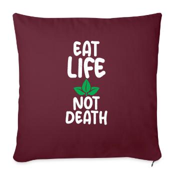 Vegetable Lover Vegetarian Gifts - Sofa pillowcase 17,3'' x 17,3'' (45 x 45 cm) - burgundy - Front