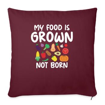 Vegetable Lover Vegetarian Gifts - Sofa pillowcase 17,3'' x 17,3'' (45 x 45 cm) - burgundy - Front