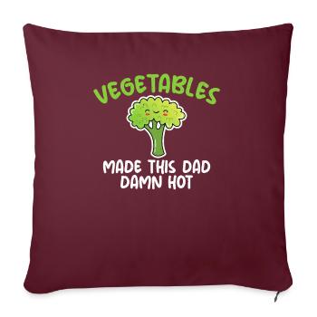 Vegetable Lover Vegetarian Gifts - Sofa pillowcase 17,3'' x 17,3'' (45 x 45 cm) - burgundy - Front