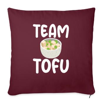 Vegetable Lover Vegetarian Gifts - Sofa pillowcase 17,3'' x 17,3'' (45 x 45 cm) - burgundy - Front