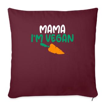 Vegetable Lover Vegetarian Gifts - Sofa pillowcase 17,3'' x 17,3'' (45 x 45 cm) - burgundy - Front