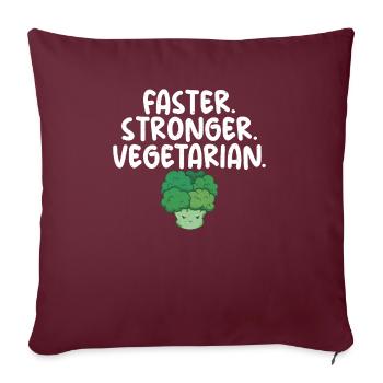 Vegetable Lover Vegetarian Gifts - Sofa pillowcase 17,3'' x 17,3'' (45 x 45 cm) - burgundy - Front
