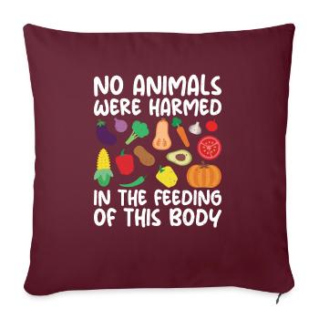 Vegetable Lover Vegetarian Gifts - Sofa pillowcase 17,3'' x 17,3'' (45 x 45 cm) - burgundy - Front