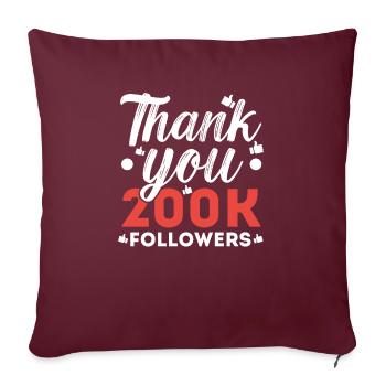 Content Creator Social Media Influencer Vlogger - Sofakissenbezug 45 x 45 cm - Burgunderrot - Vorne
