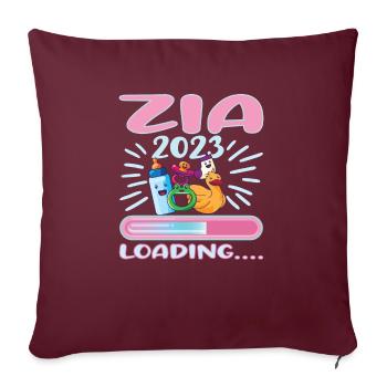 Zia 2023 Loading Zia - Sofakissenbezug 45 x 45 cm - Burgunderrot - Vorne