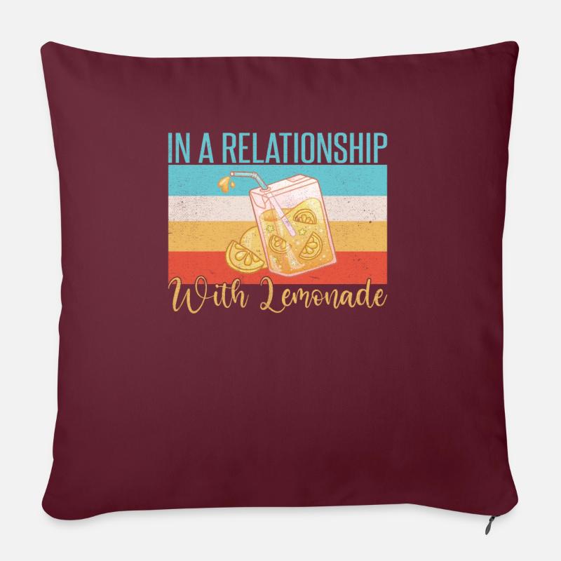 Limonade-Geschenk-Ideen - Sofakissenbezug 45 x 45 cm - Burgunderrot