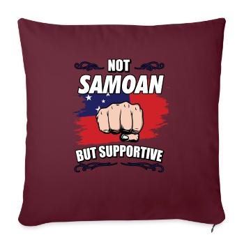 Pas samoan mais touristique de soutien Samoan - Housse de coussin décorative 45 x 45 cm - bordeaux - Devant