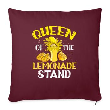 Kiosque Queen Of The Lemonade Stand Été - Housse de coussin décorative 45 x 45 cm - bordeaux - Devant
