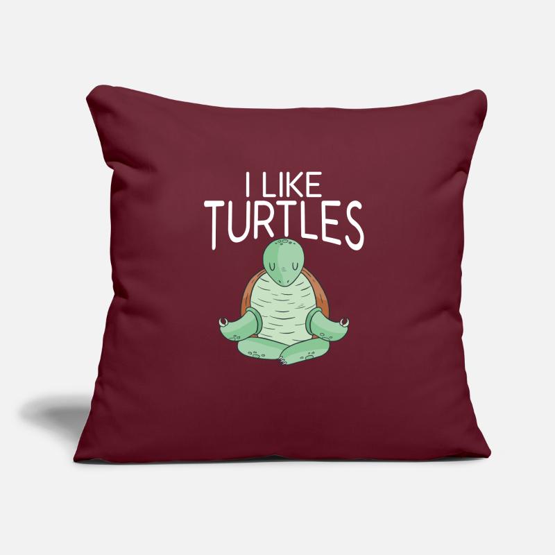 Turtle Owner Gift Turtle Lover Sofa pillowcase 17,3'' x 17,3'' (45 x 45 cm)