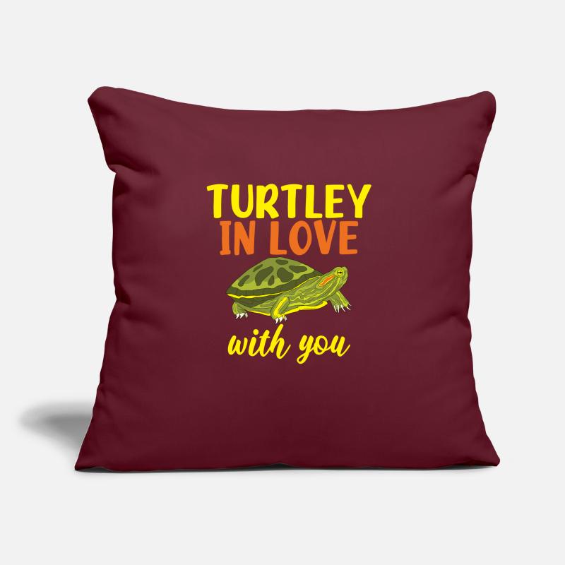 Turtle Owner Gift Turtle Lover Sofa pillowcase 17,3'' x 17,3'' (45 x 45 cm)