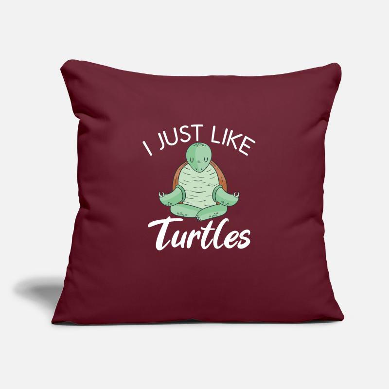 Turtle Owner Gift Turtle Lover Sofa pillowcase 17,3'' x 17,3'' (45 x 45 cm)
