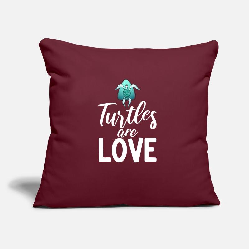 Turtle Owner Gift Turtle Lover Sofa pillowcase 17,3'' x 17,3'' (45 x 45 cm)