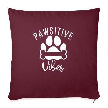 Dog Owner Gift Dog Lover - Sofa pillowcase 17,3'' x 17,3'' (45 x 45 cm) - burgundy - Front