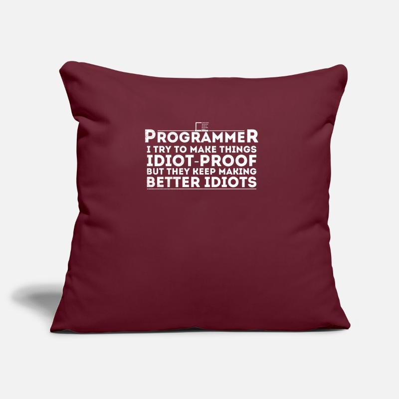 Lustiger Programmierer Humor Computer Coder Programmierung Sofakissenbezug 45 x 45 cm