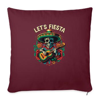 Let's Fiesta Cinco De Mayo Mexican Pride Mexico - Sofakissenbezug 45 x 45 cm - Burgunderrot - Vorne