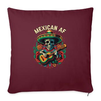 Mexique AF Mexico Pride Country Mexcellent - Housse de coussin décorative 45 x 45 cm - bordeaux - Devant