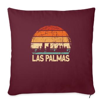 Las Palmas - Housse de coussin décorative 45 x 45 cm - bordeaux - Devant