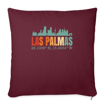 Las Palmas - Housse de coussin décorative 45 x 45 cm - bordeaux - Devant