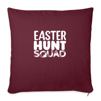 Frohe Ostern Kaninchen Lustiger Ostertag - Sofakissenbezug 45 x 45 cm - Burgunderrot - Vorne