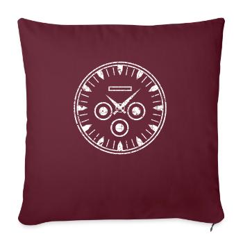 Watchmaker Watch Collector Shirt Cadeau - Housse de coussin décorative 45 x 45 cm - bordeaux - Devant