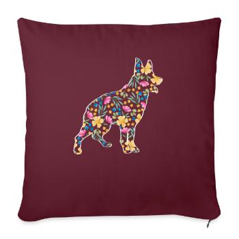 Bouvier australien - Housse de coussin décorative 45 x 45 cm - bordeaux - Devant