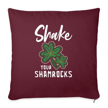 Drôle de Saint Patrick irlandais Shake Your - Housse de coussin décorative 45 x 45 cm - bordeaux - Devant