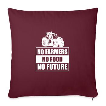 Landwirt Bauer Agriculteur - Housse de coussin décorative 45 x 45 cm - bordeaux - Devant