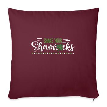 Drôle de Saint Patrick irlandais Shake Your - Housse de coussin décorative 45 x 45 cm - bordeaux - Devant