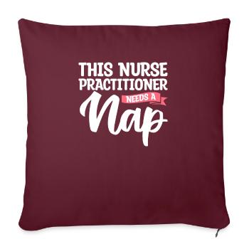 Cette infirmière praticienne a besoin d’une sieste NP - Housse de coussin décorative 45 x 45 cm - bordeaux - Devant