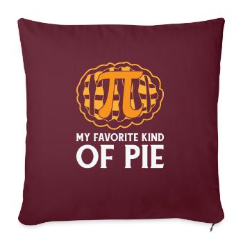 Pi-Tag Kuchen Mathematik Zahl Pi Symbol Essen - Sofakissenbezug 45 x 45 cm - Burgunderrot - Vorne