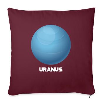 Uranus - Sofakissenbezug 45 x 45 cm - Burgunderrot - Vorne
