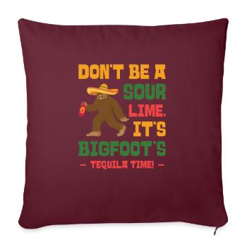 Cinco de Mayo Kryptozoologie Bigfoot Fiesta - Sofakissenbezug 45 x 45 cm - Burgunderrot - Vorne