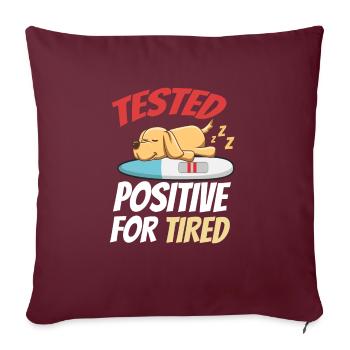 Cadeau Sleeping Sweet - Housse de coussin décorative 45 x 45 cm - bordeaux - Devant