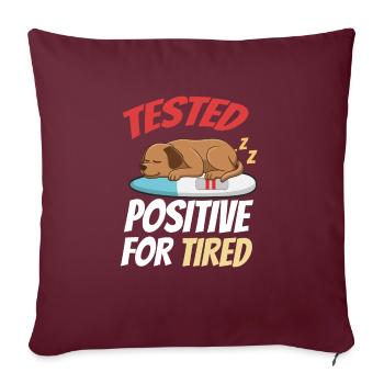 Cadeau Sleeping Sweet - Housse de coussin décorative 45 x 45 cm - bordeaux - Devant