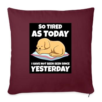 Cadeau Sleeping Sweet - Housse de coussin décorative 45 x 45 cm - bordeaux - Devant