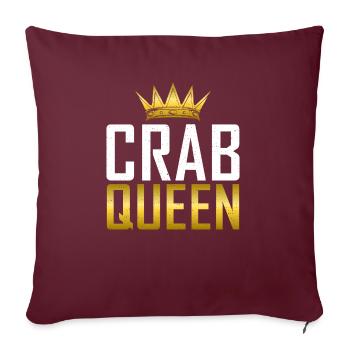 Crab Lover Gifts - Sofa pillowcase 17,3'' x 17,3'' (45 x 45 cm) - burgundy - Front