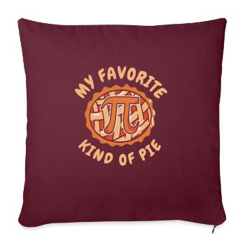 Pi-Tag Kuchen Mathematik Zahl Pi Symbol Essen - Sofakissenbezug 45 x 45 cm - Burgunderrot - Vorne