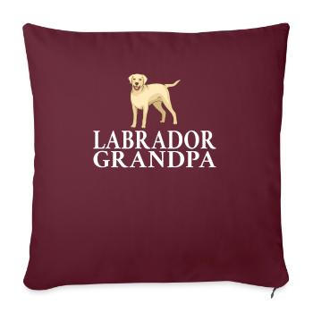 Labrador Lover Gifts - Sofa pillowcase 17,3'' x 17,3'' (45 x 45 cm) - burgundy - Front