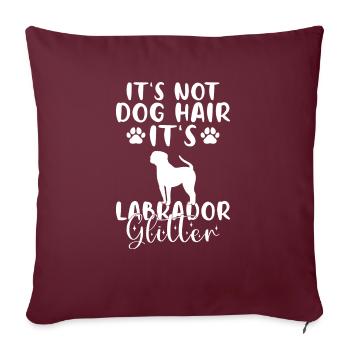 Labrador Lover Gifts - Sofa pillowcase 17,3'' x 17,3'' (45 x 45 cm) - burgundy - Front