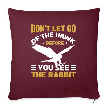 Falconer Falconry Falcon Ornithology Falcon - Sofakissenbezug 45 x 45 cm - Burgunderrot - Vorne