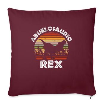 Abuelosaurio Rex I Funny Grandpa T-Rex - Sofakissenbezug 45 x 45 cm - Burgunderrot - Vorne