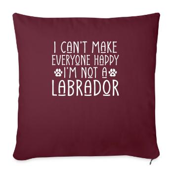 Labrador Lover Gifts - Sofa pillowcase 17,3'' x 17,3'' (45 x 45 cm) - burgundy - Front