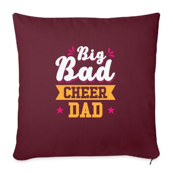Cheerleader Stolzes Cheer Dad Cheerleading - Sofakissenbezug 45 x 45 cm - Burgunderrot - Vorne